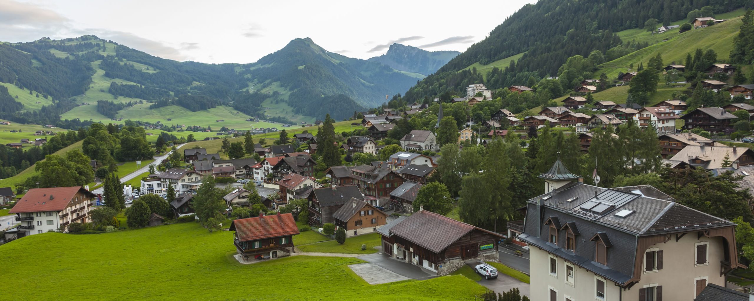 Gstaad , Village in the German-speaking Section of the Canton of