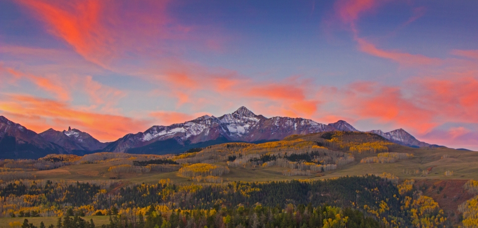 Sunset over Telluride