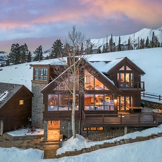 1.0 solstice ridge telluride exterior front winter twilight