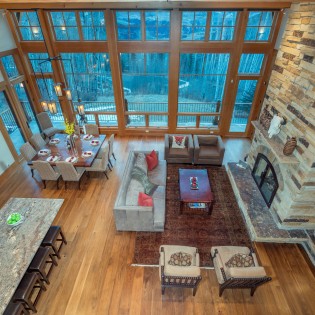 Telluride Grand Vista Living Room Aerial