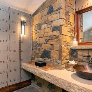 picture perfect mountain village powder room