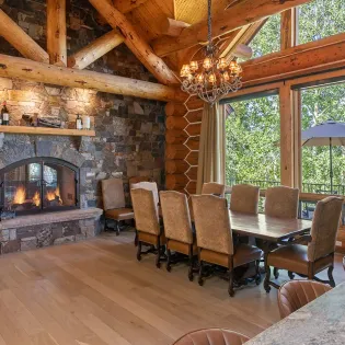 2.04 telluride stone timber dining room