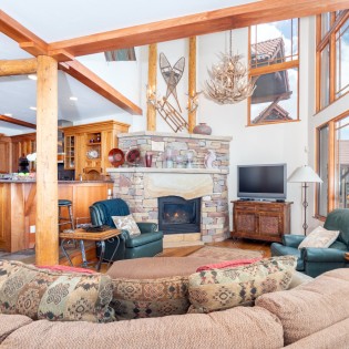 Telluride Pine Meadows  Living Fireplace