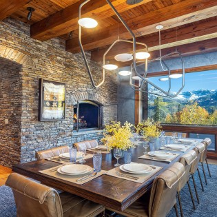 picture perfect mountain village dining