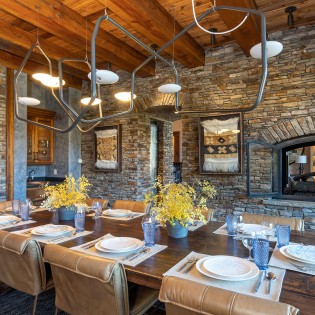 picture perfect mountain village dining
