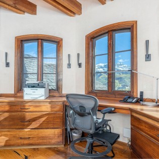 picture perfect mountain village primary suite office