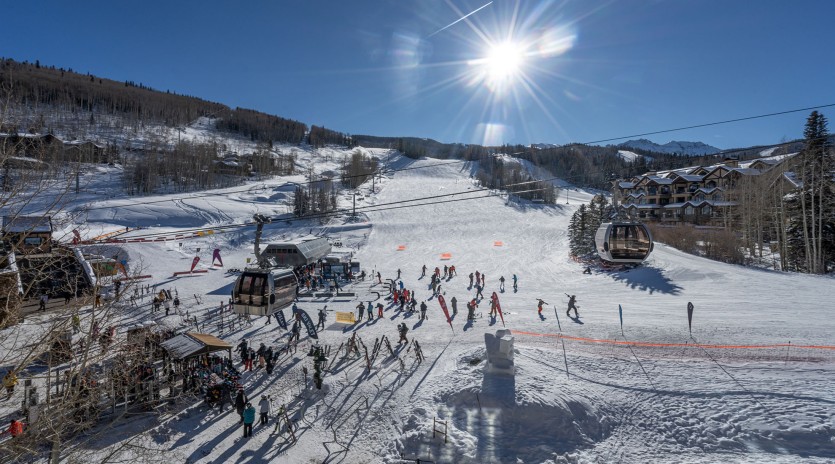 plaza tower mountain village ski slopes