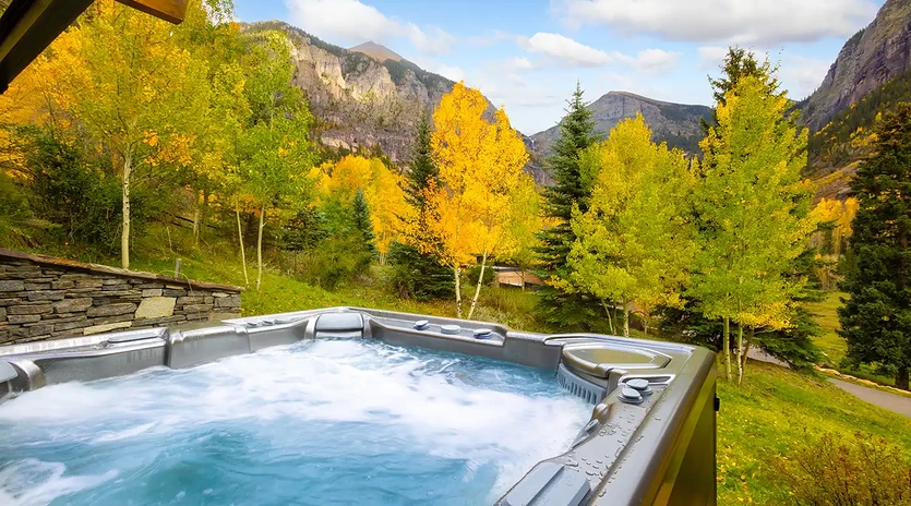4.07 telluride brial veil retreat hot tub