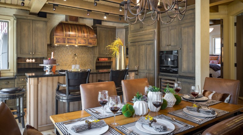 Telluride River Bliss Dining to Kitchen