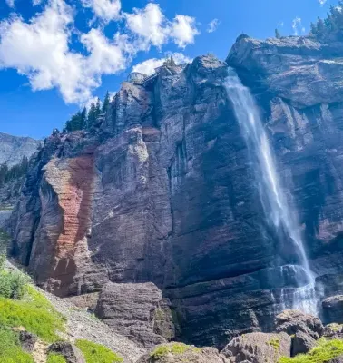 Spring Bridal Veil Falls Telluride