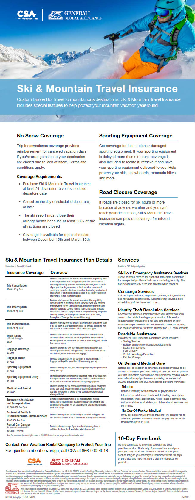 Why buy travel insurance Telluride