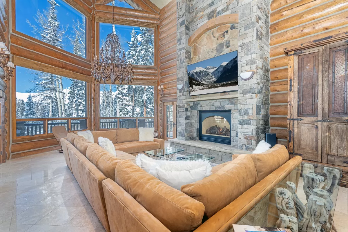 Pet-friendly Telluride vacation rental featuring welcoming outdoor space and mountain views